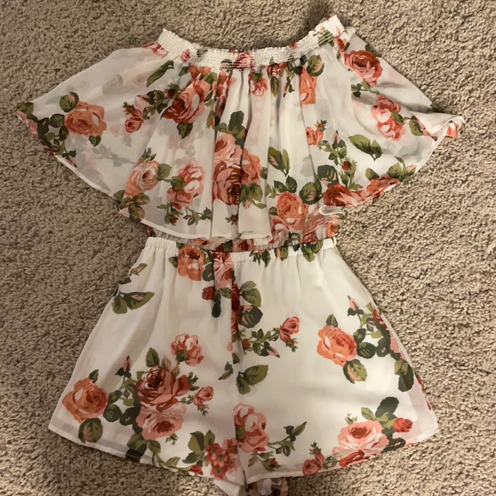 Off The Shoulder Or Strapless Romper - image 1